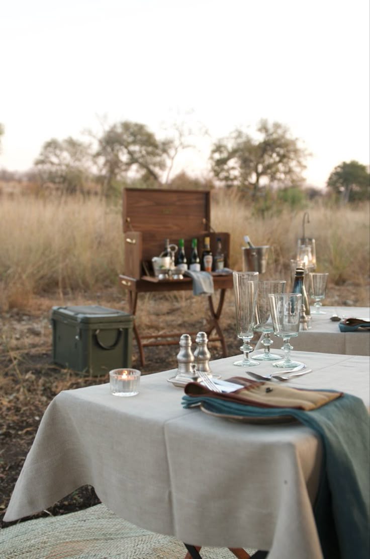 Cena privada en lodge de safari